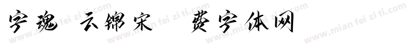 字魂 云锦宋字体转换